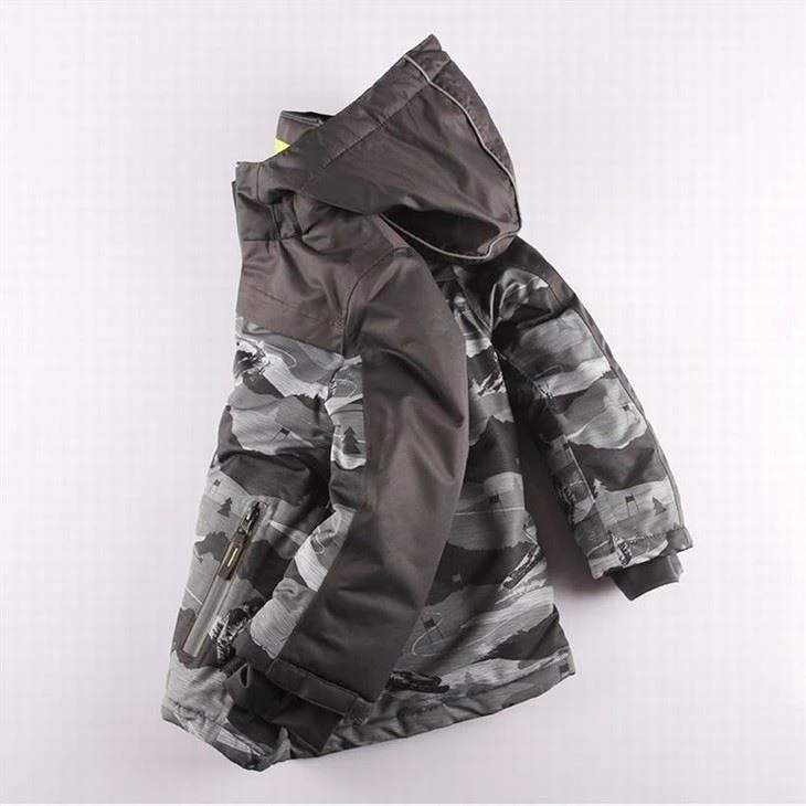 Boys Windproof Ski Jackets Warm Winter Fleece Snow Coats